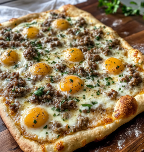 Rise and Dine: Biscuit and Sausage Gravy Breakfast Pizza Recipe