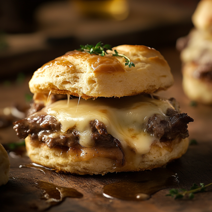 Bite-Sized Bliss: French Dip Biscuits That’ll Melt in Your Mouth