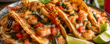 Upgrade Taco Tuesday with Shrimp Tacos Gobernador!