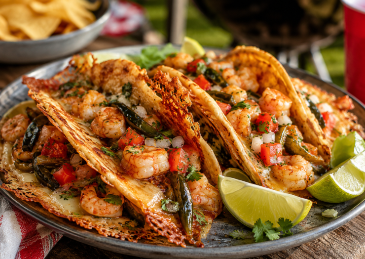 Upgrade Taco Tuesday with Shrimp Tacos Gobernador!